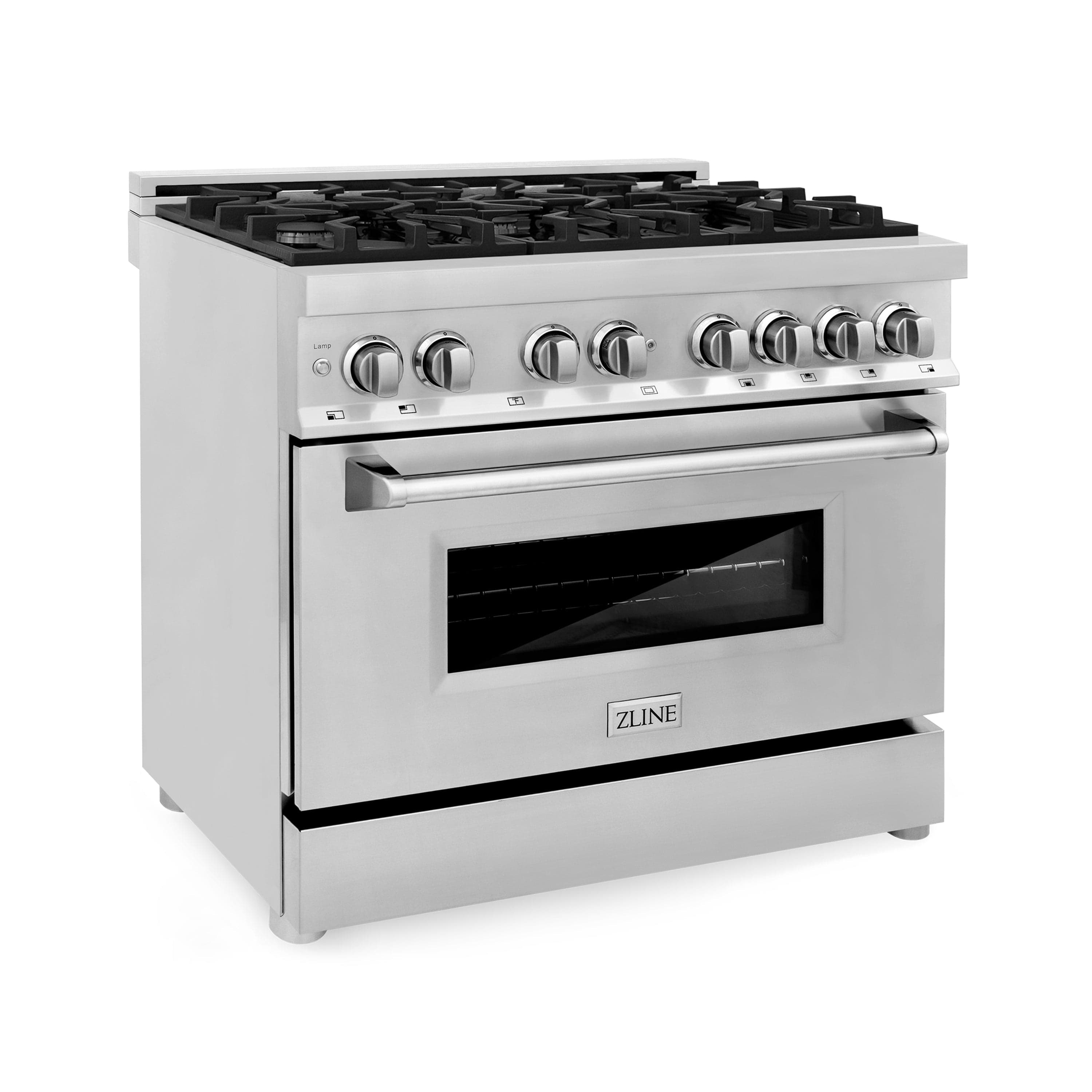 ZLINE 36 in. Professional Gas Burner/Electric Oven Stainless Steel Range, RA36