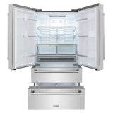 ZLINE Appliance Package - 48 in. Dual Fuel Range, Range Hood, Microwave Drawer, 3 Rack Dishwasher, Refrigerator, 5KPR-RARH48-MWDWV