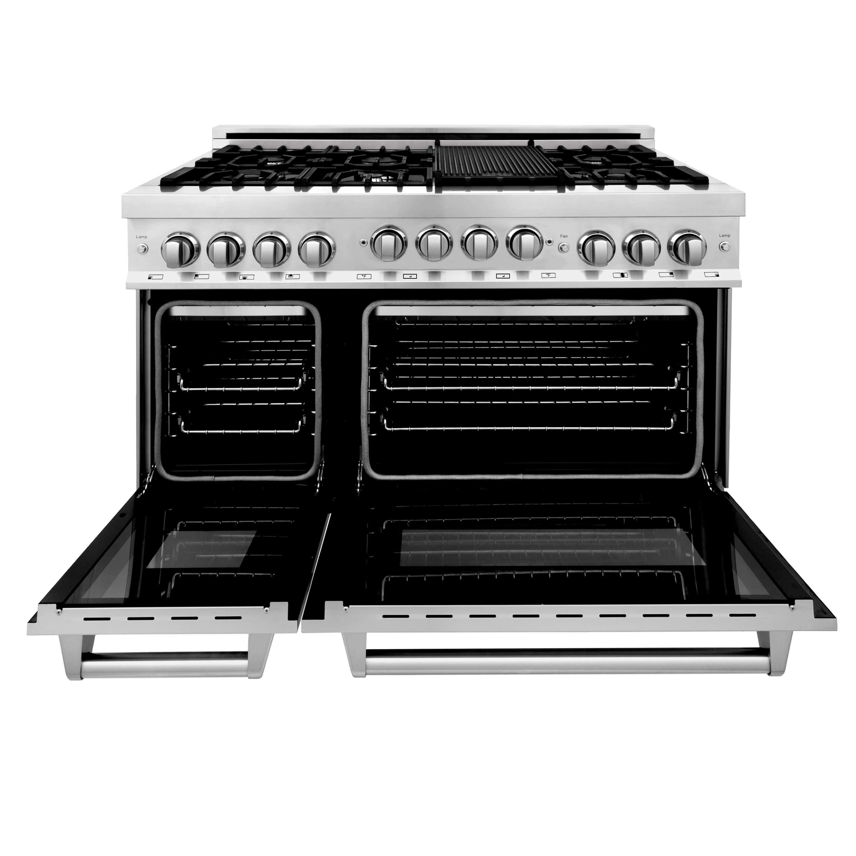 ZLINE 48 Inch 6.0 cu. ft. Range with Gas Cooktop and Gas Oven in Stainless Steel, RG48