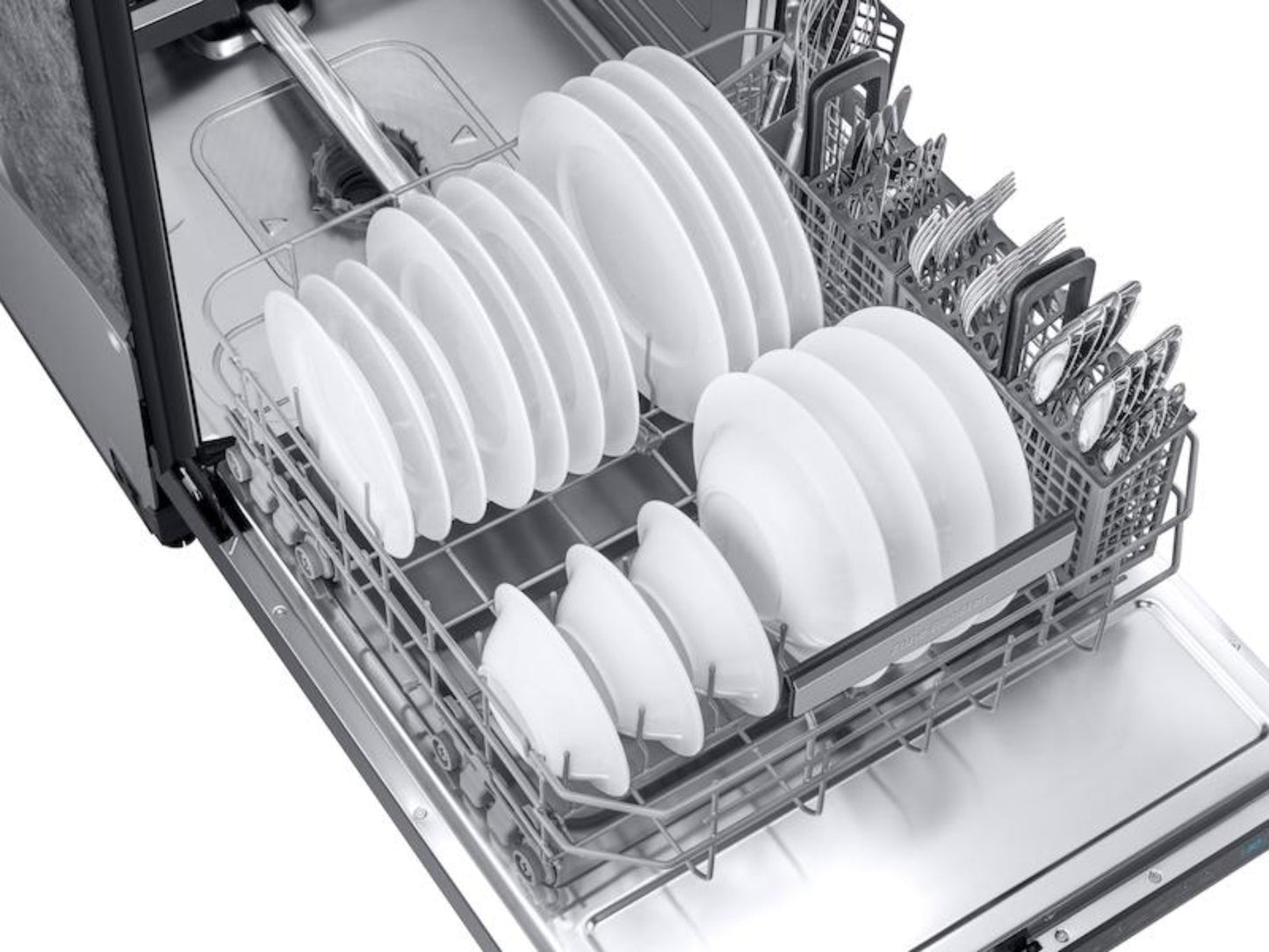 SAMSUNG DW80R9950UG Smart Linear Wash 39dBA Dishwasher in Black Stainless Steel - DW80R9950UG-KT