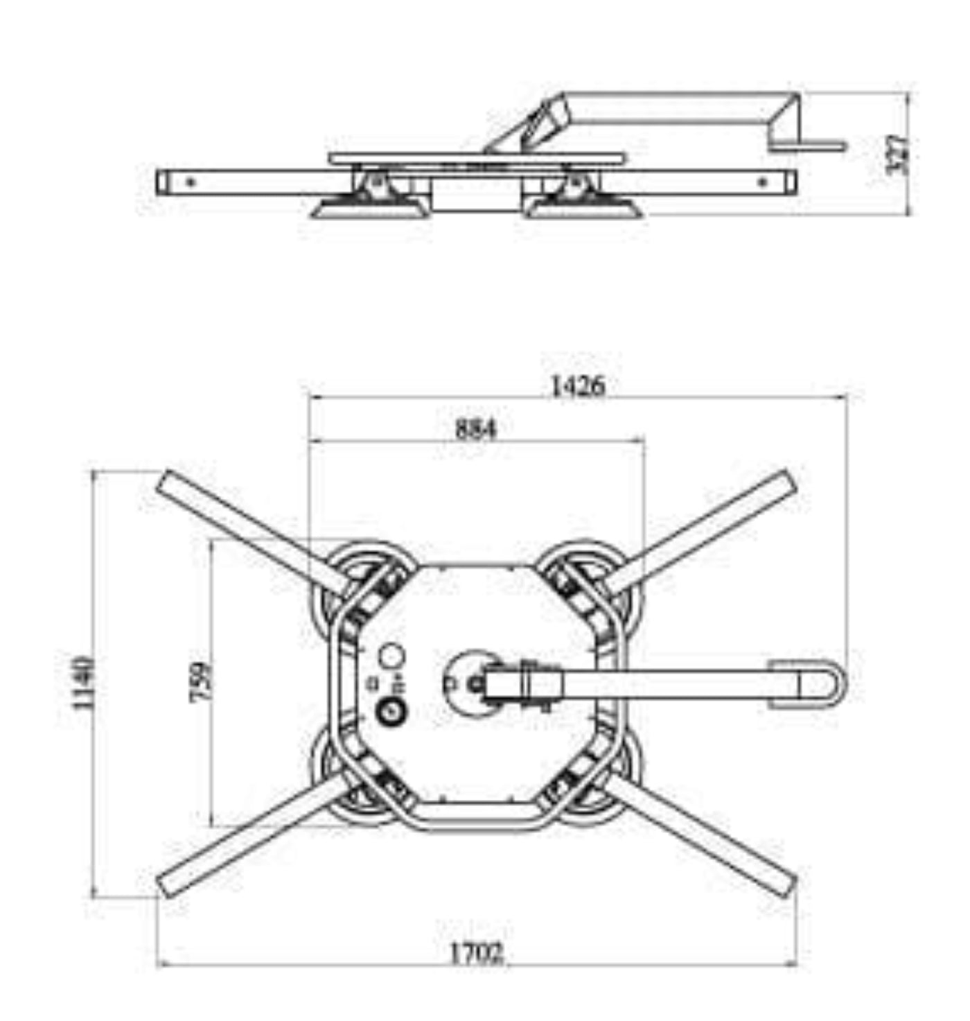 Aardwolf DC Powered Vacuum Glass Lifter ARGL-500 - ARGL-500