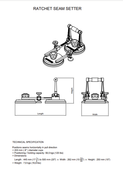 Aardwolf Ratchet Seam Setter - CTTRSS1