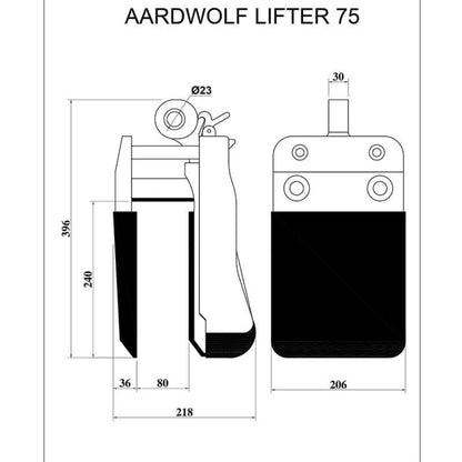 Aardwolf Slab Lifter 75 Rollers - AL75R