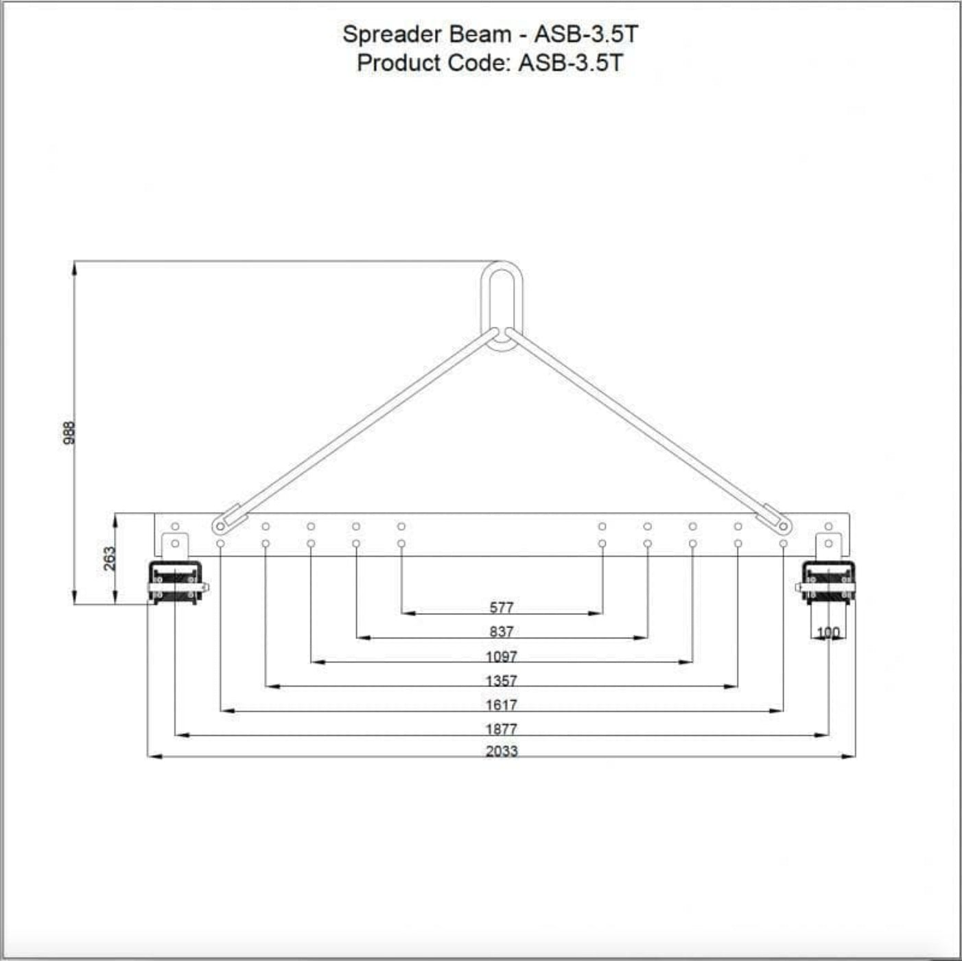 Aardwolf Spreader Bar - 3.5 Tons - ASB35T