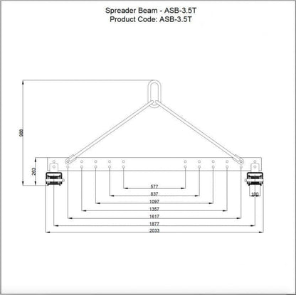 Aardwolf Spreader Bar - 3.5 Tons - ASB35T