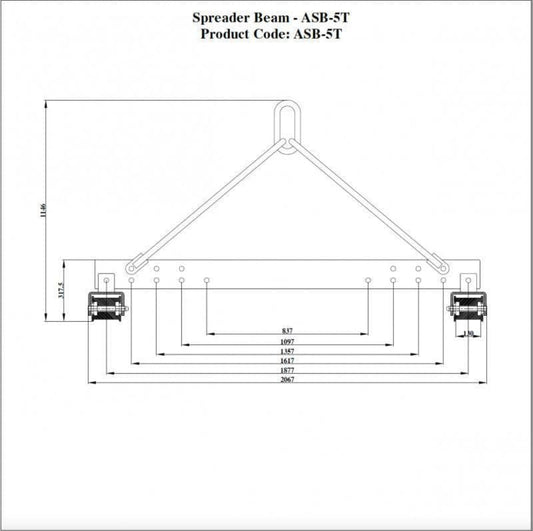 Aardwolf Spreader Bar - 5 Tons - ASB50T