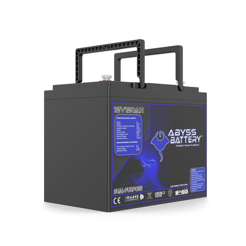 Abyss Battery 12v 120ah Dual Purpose Lithium Marine Battery - AB-12V120