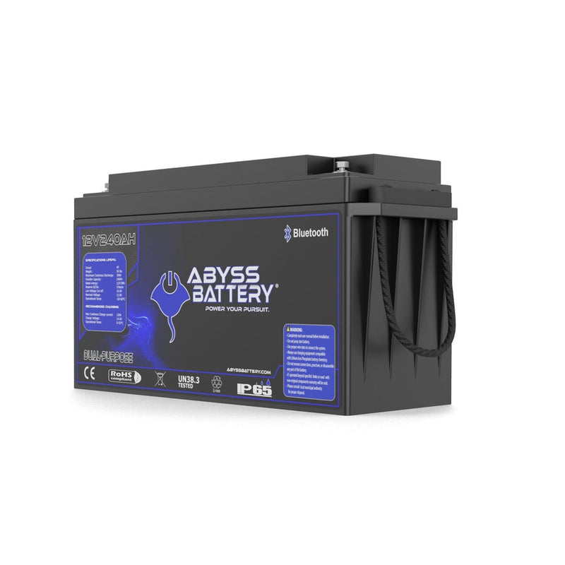 Abyss Battery 12v 240ah Dual Purpose Lithium Marine Battery - AB-12V240-BT