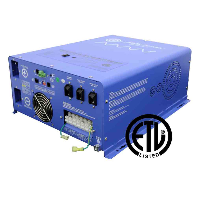 Aims Power 4000 Watt 24V Pure Sine Inverter Charger ETL Listed