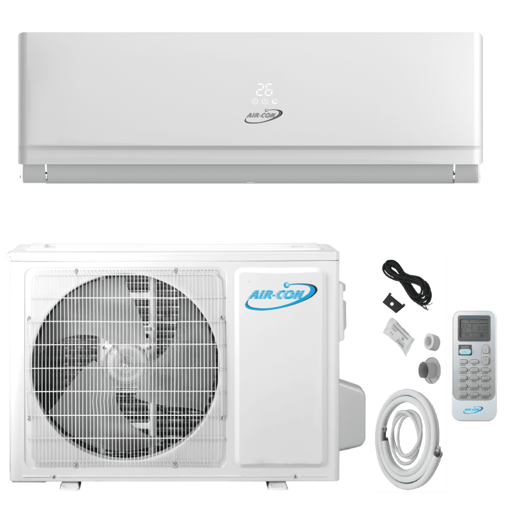 Air-Con Eclipse Series 36000 BTU 16.4 SEER Ductless Mini Split Air Conditioner 15ft Lineset &amp; Wiring - ASPCI/EM4H4S36R