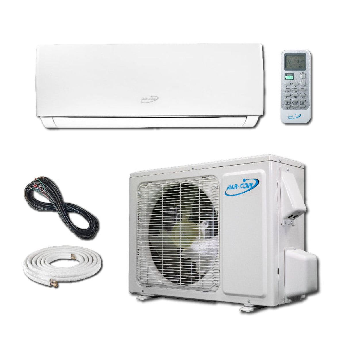 Air-Con Serene Series 12000 BTU 16 SEER Mini Split Air Conditioner 15ft Lineset & Wiring - ASRCI/EM4H4S12