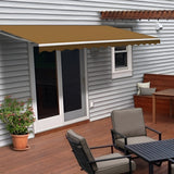 Aleko Motorized Retractable Patio Awning 16 x 10 Feet Sand - AWM16X10SAND31-AP