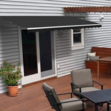 Aleko Motorized Retractable Patio Awning 16 x 10 Feet Black - AWM16X10BK81-AP