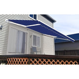 Aleko Motorized Retractable Patio Awning 16x10 Feet Blue - AWM16X10BLUE30-AP