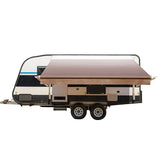 Aleko Motorized Retractable RV Awning 13 x 8 Feet Brown Fade - RVAWM13X8BRN13-AP