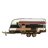 Aleko Motorized Retractable RV Awning 13 x 8 Feet Burgundy Fade - RVAWM13X8BUR25-AP