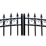 Aleko Steel Dual Swing Driveway Gate London Style 12 x 6 ft - DG12LOND-AP