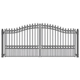 Aleko Steel Dual Swing Driveway Gate London Style 14 x 6 ft - DG14LOND-AP