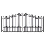 Aleko Steel Dual Swing Driveway Gate London Style 16 x 6 ft - DG16LOND-AP