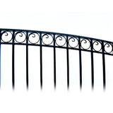 Aleko Steel Dual Swing Driveway Gate Paris Style 12 x 6 ft - DG12PARD-AP