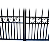 Aleko Steel Dual Swing Driveway Gate Paris Style 12 x 6 ft - DG12PARD-AP