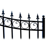 Aleko Steel Dual Swing Driveway Gate Prague Style 12 x 6 ft - DG12PRAD-AP