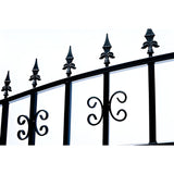 Aleko Steel Dual Swing Driveway Gate Venice Style 12 x 6 ft - DG12VEND-AP