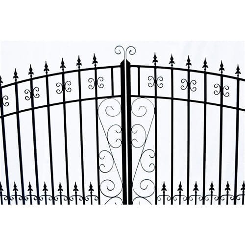 Aleko Steel Dual Swing Driveway Gate Venice Style 12 x 6 ft - DG12VEND-AP