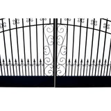 Aleko Steel Dual Swing Driveway Gate Venice Style 14 x 6 ft - DG14VEND-AP