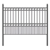 Aleko Steel Fence Paris Style 8 x 5 Ft - FENCEPAR-AP