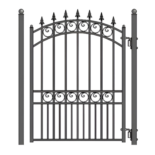 Aleko Steel Pedestrian Gate London Style 5 ft - PGLON-AP