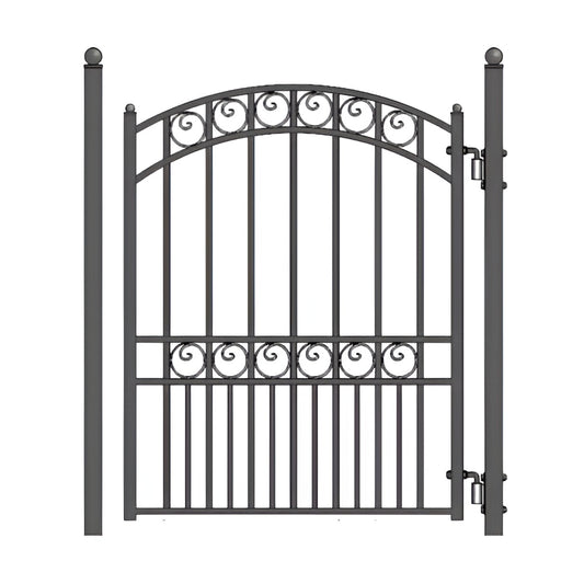 Aleko Steel Pedestrian Gate PARIS Style 5 ft - PGPAR-AP