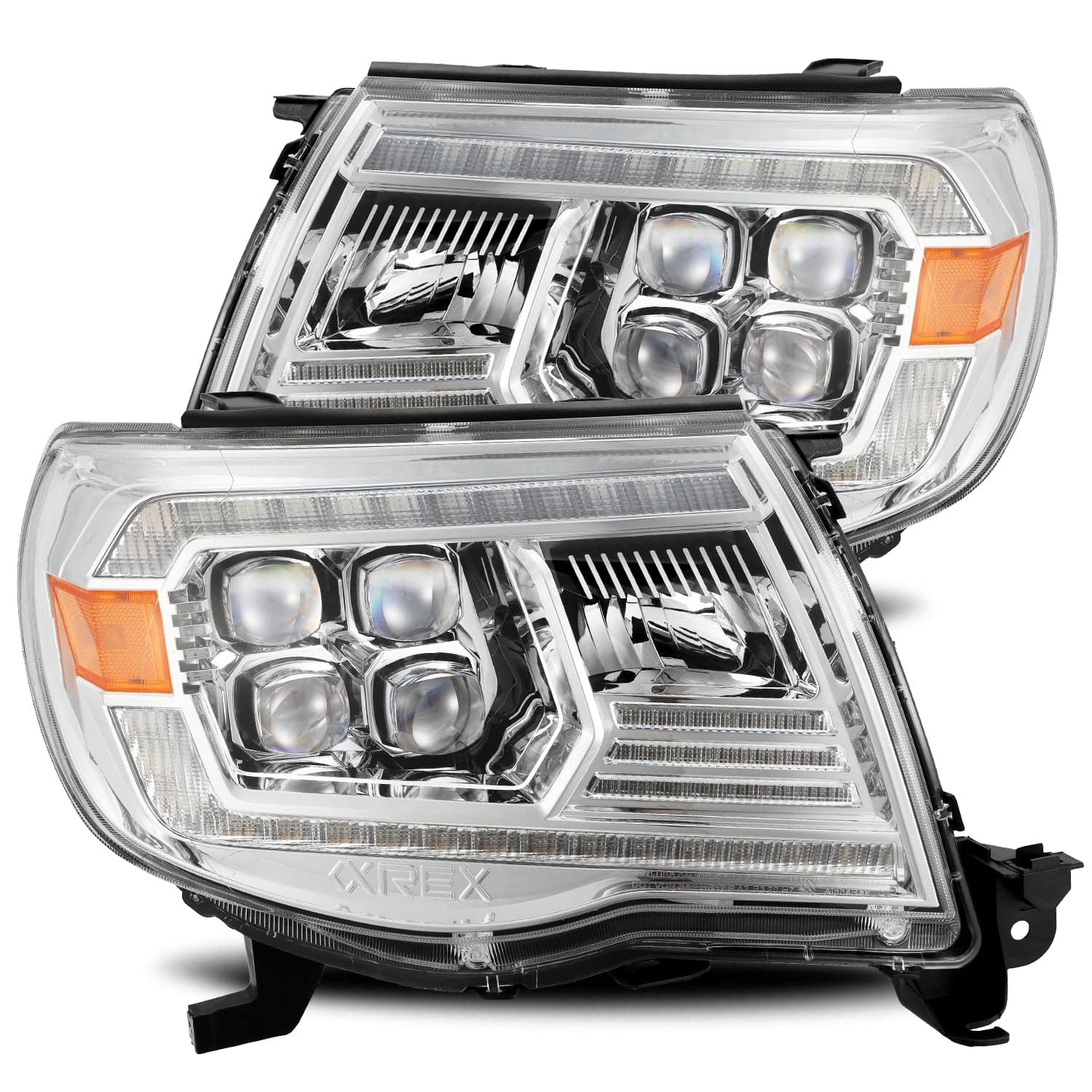 Alpharex Nova-Series Led Projector Headlights Chrome - 2005-2011 Toyota Tacoma - 880743