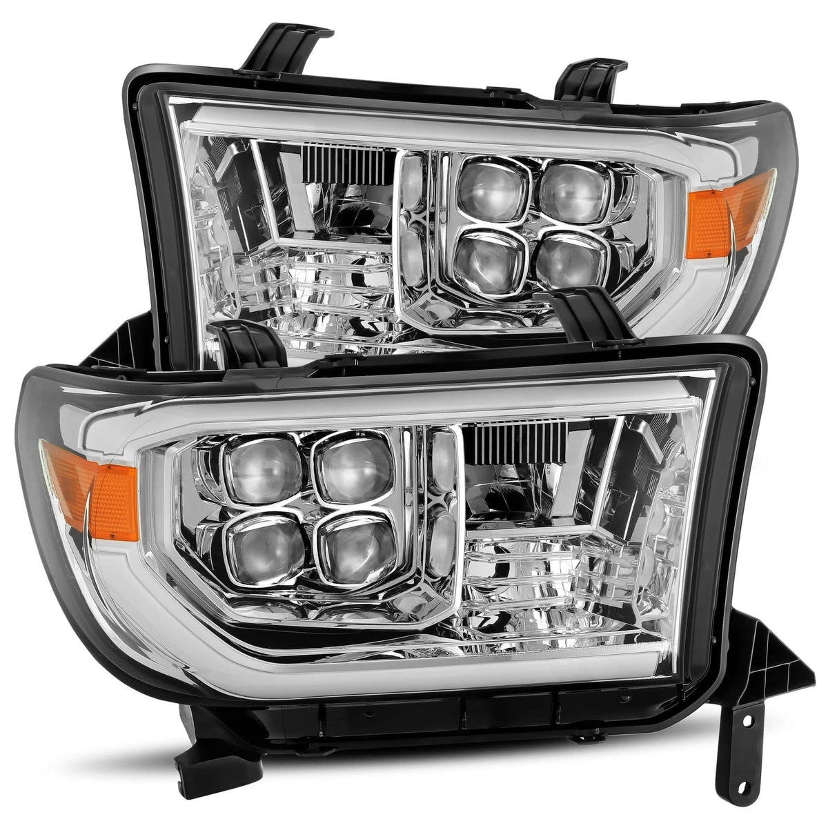 Alpharex Nova-Series Led Projector Headlights | Chrome Without Level Adjuster - 2007-2013 Toyota Tundra - 880789