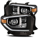 Alpharex Pro-Series Projector Headlights Black - 2014-2021 Toyota Tundra - 880719