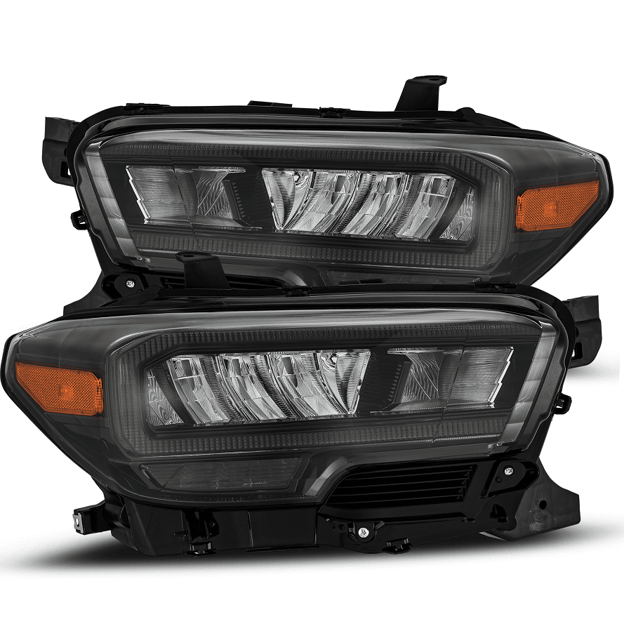 Alpharex Trd Reflector Style Led Headlights Alpha-Black 2023-2016 Toyota Tacoma - Ahl-Tt16-L-Sa-Lb+810015