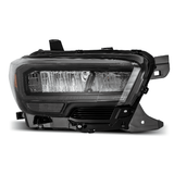 Alpharex Trd Reflector Style Led Headlights Alpha-Black 2023-2016 Toyota Tacoma - Ahl-Tt16-L-Sa-Lb+810015