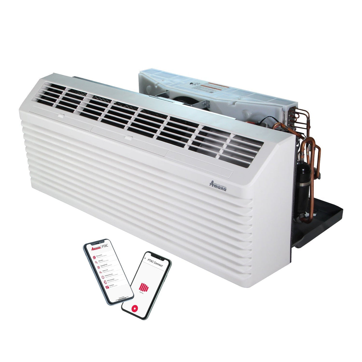 AMANA PTAC 15,000 BTU Air Conditioner Heat Pump PTH153J35AXXX with 3.5 kW Heater 20 Amp plug R32 - APTH15J30037