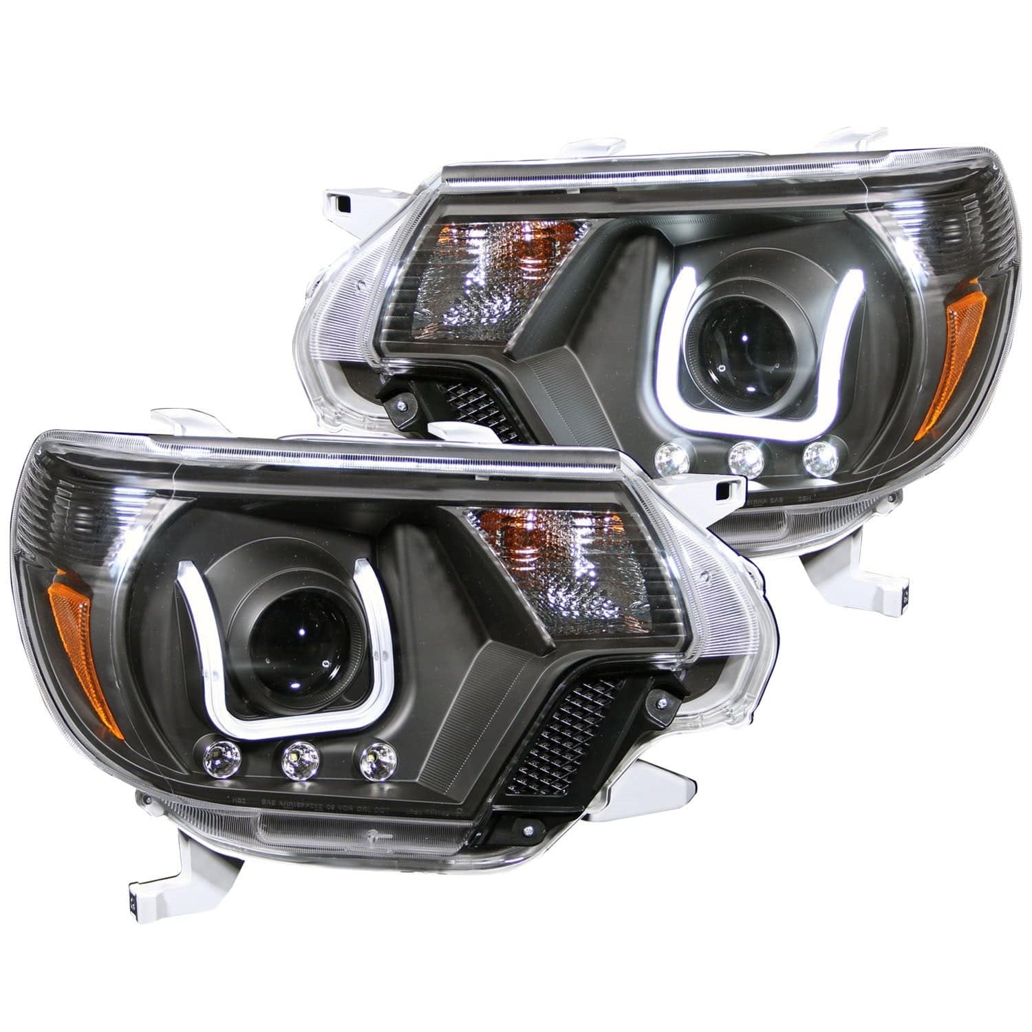 Anzo Black U-Bar Projector Headlight 2012-2015 Toyota Tacoma - 111290