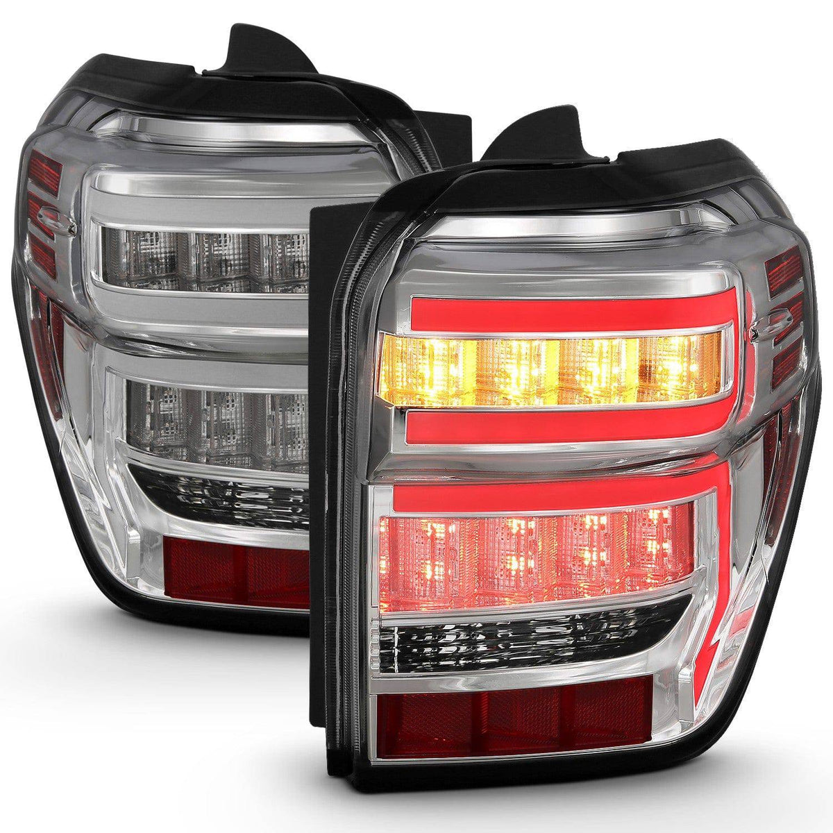 Anzo Rear Tail Light Chrome Housing Clear Lens | 2014-2023 Toyota 4runner - 311313