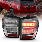 Anzo Rear Tail Light Chrome Housing Clear Lens | 2014-2023 Toyota 4runner - 311313