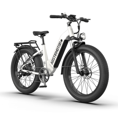 Aostirmotor QUEEN 1000W 52V All Terrain Step-Thru Fat Tire Electric Bike