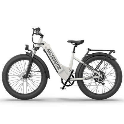 Aostirmotor QUEEN 1000W 52V All Terrain Step-Thru Fat Tire Electric Bike