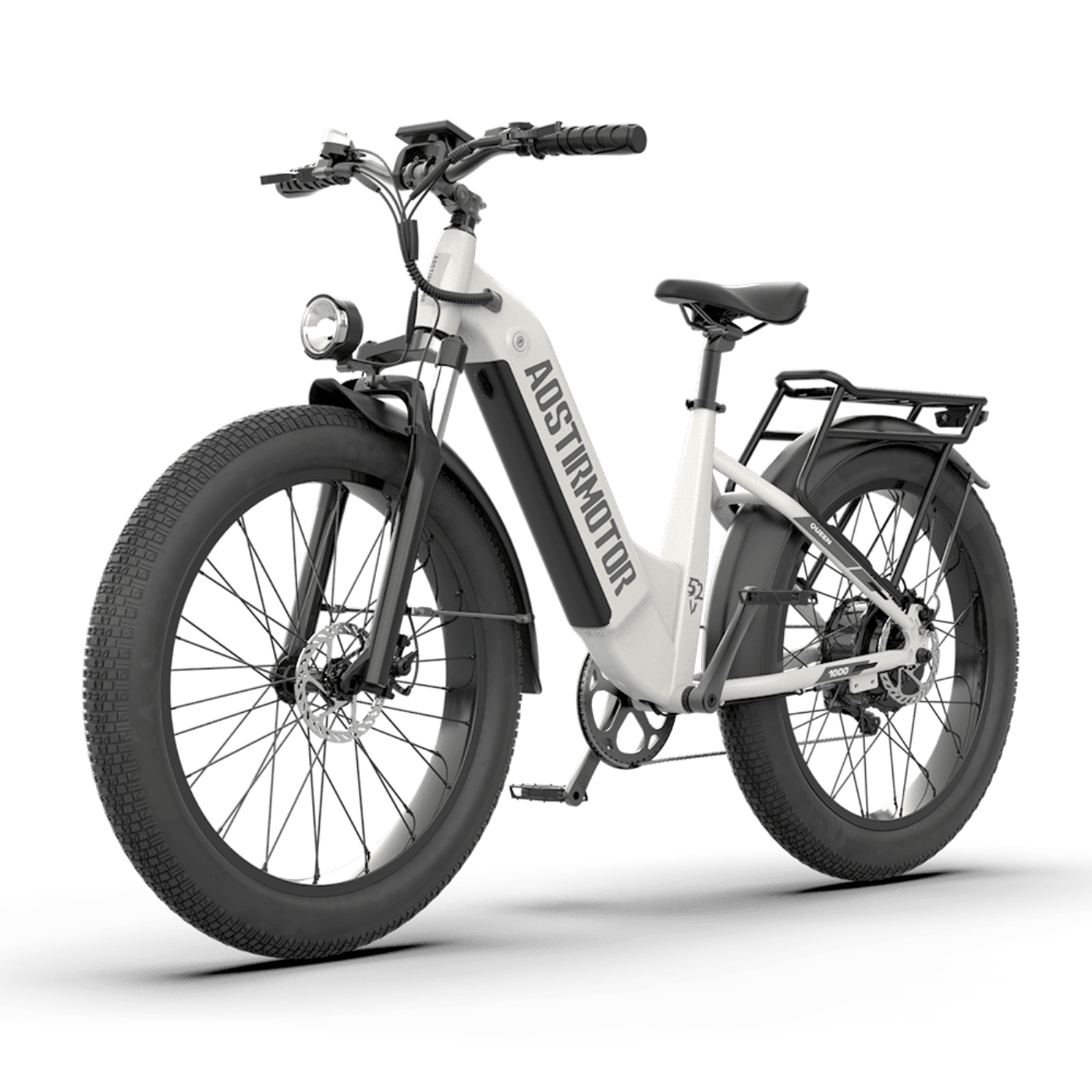 Aostirmotor QUEEN 1000W 52V All Terrain Step-Thru Fat Tire Electric Bike