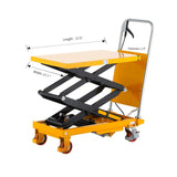 Apollolift Double Scissor Lift Table 330lbs 43.3" Lifting Height - A-2003 - Backyard Provider