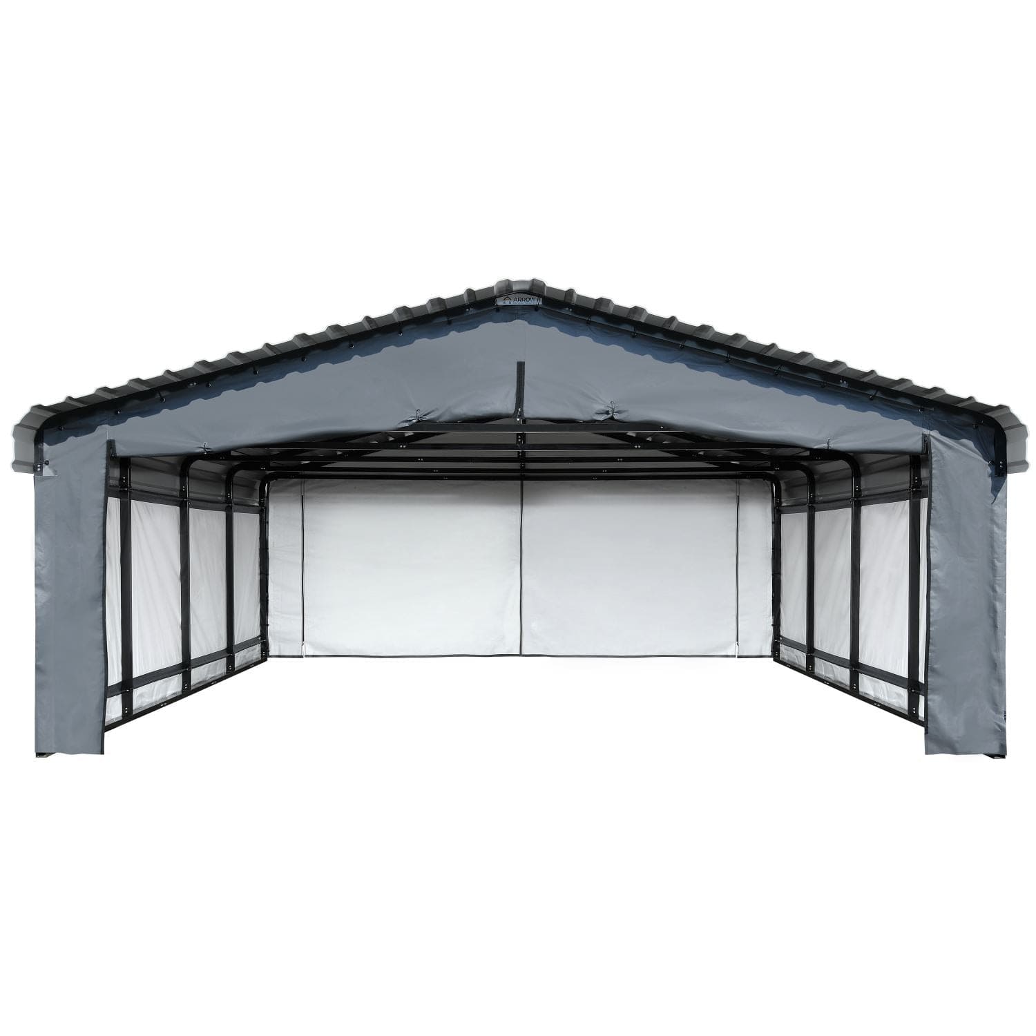 Arrow | Enclosure Kit for 20x20x7 ft Carport Grey 10183