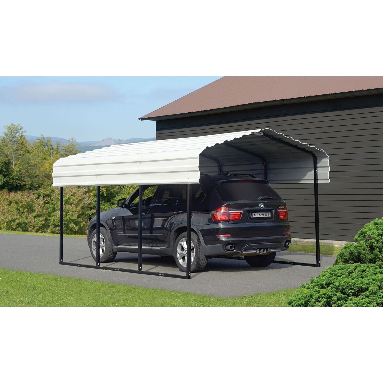 Arrow | Carport 10x15x7 ft Eggshell CPH101507