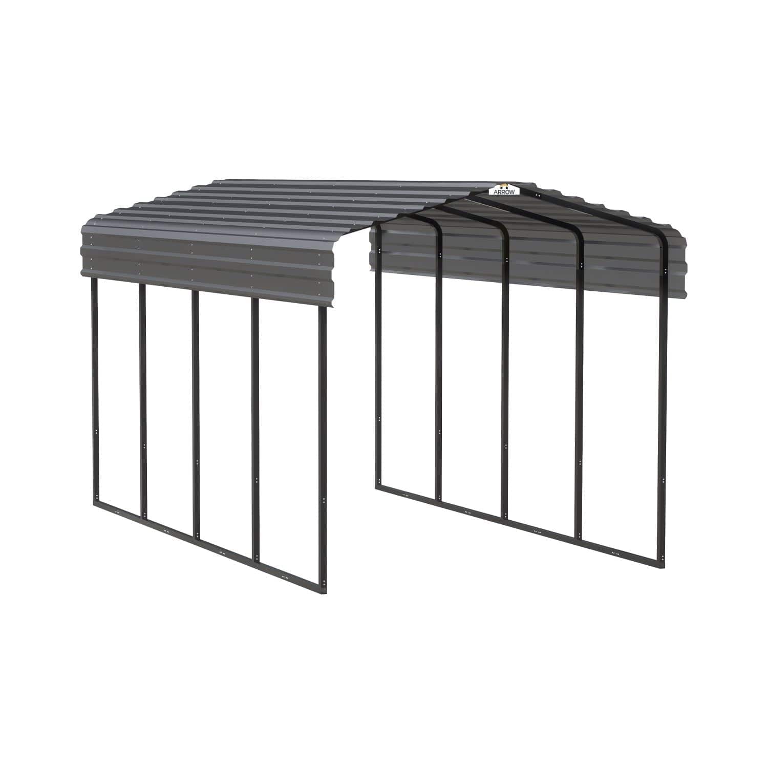 Arrow | Carport 10x20x9 ft Charcoal CPHC102009