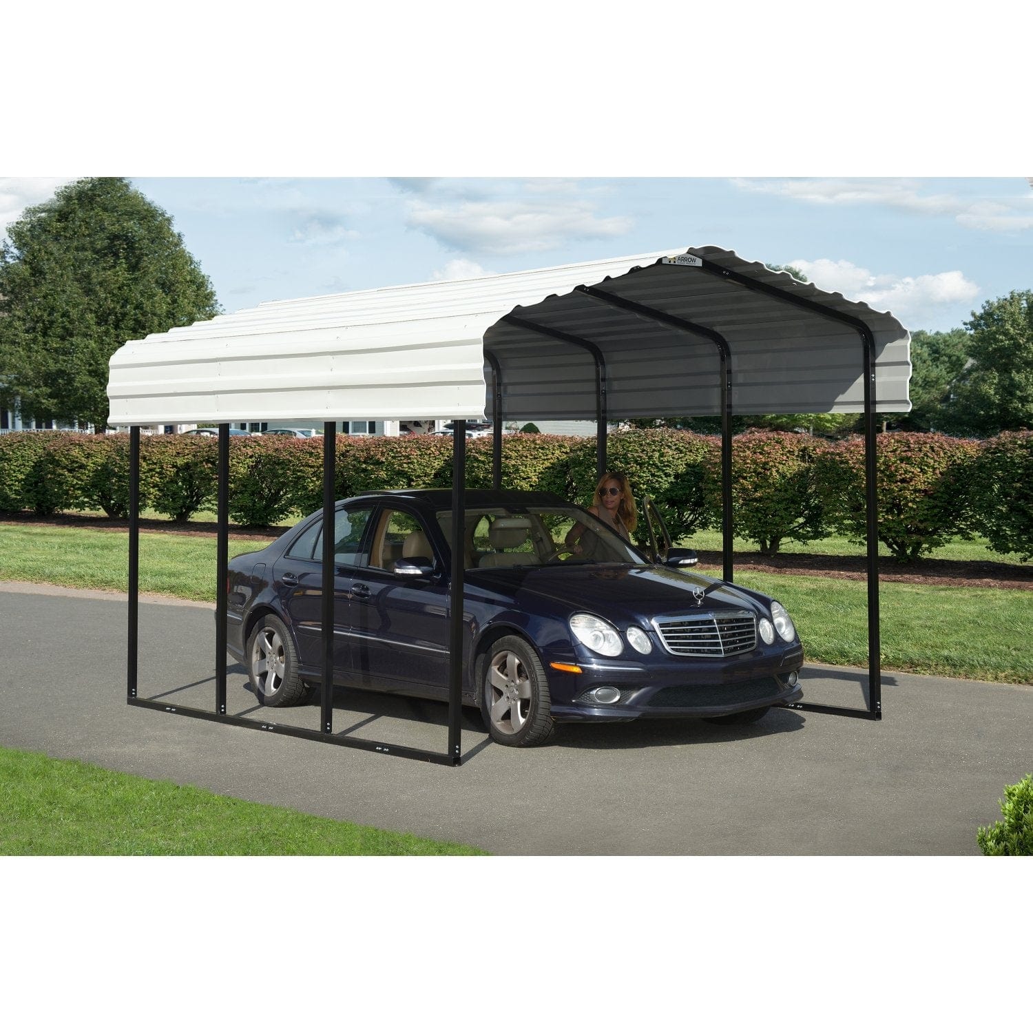 Arrow | Carport 10x20x9 ft Eggshell CPH102009