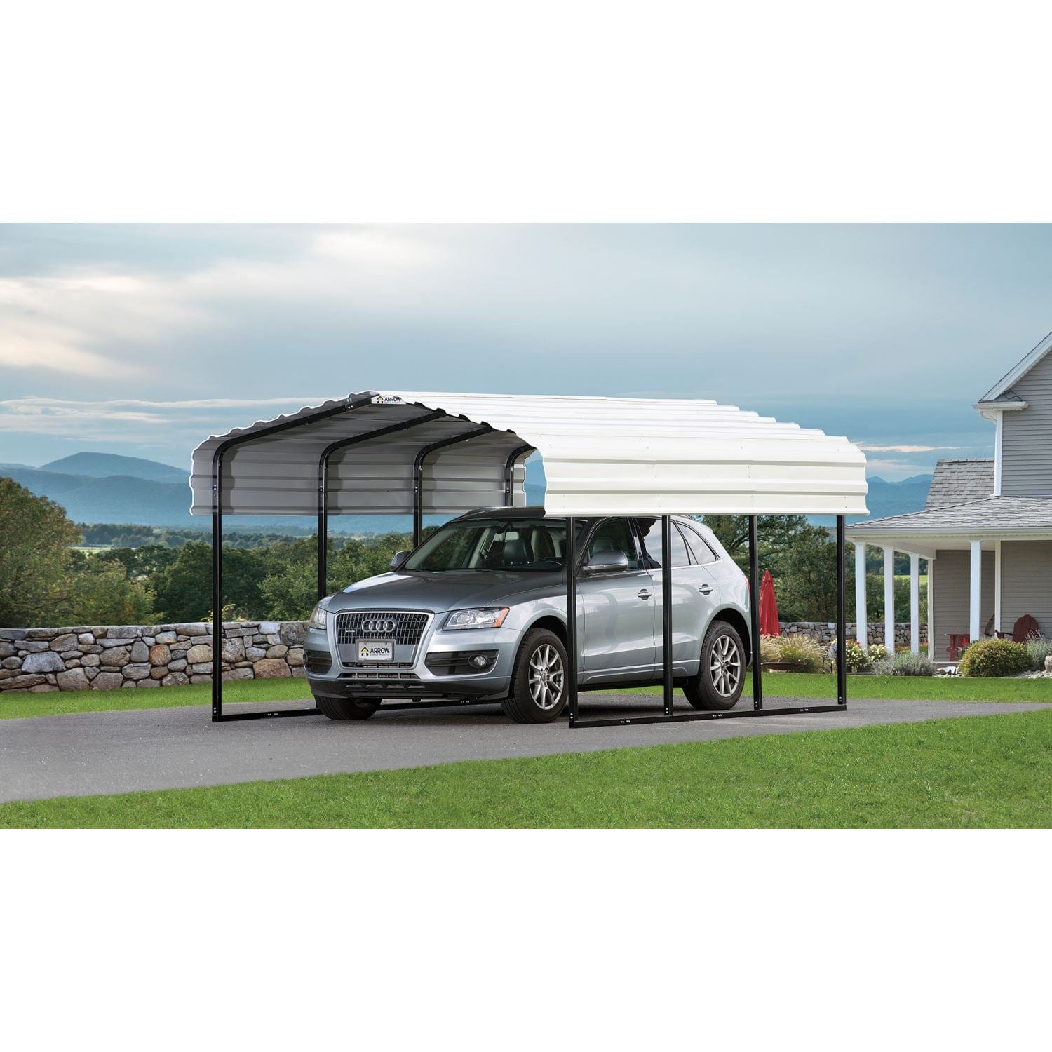 Arrow | Carport 10x29x7 ft Eggshell